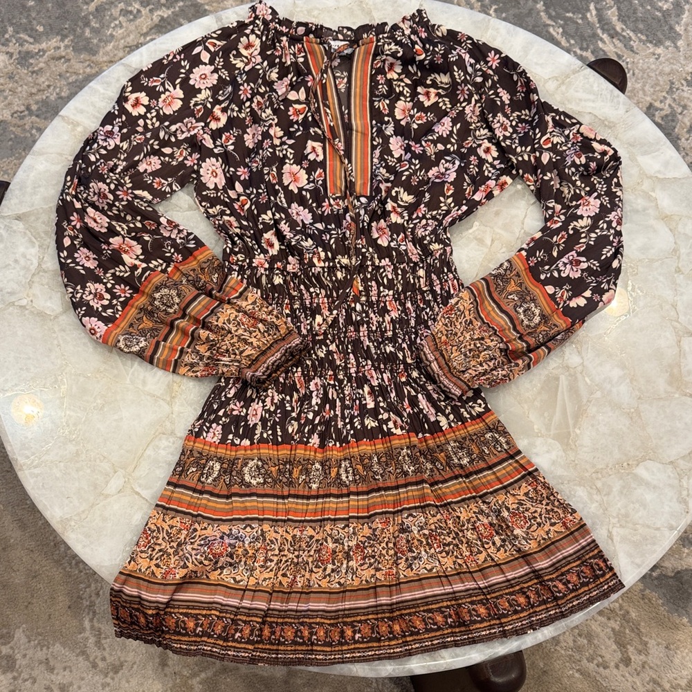 Anthropologie Current Air Alyce Dress PP Motif XS